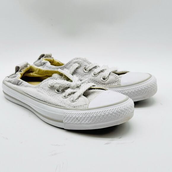 Converse All Star Shoreline Sneaker Womens 6 Gray Slip On Casual Chucks Shoes - Picture 3 of 12